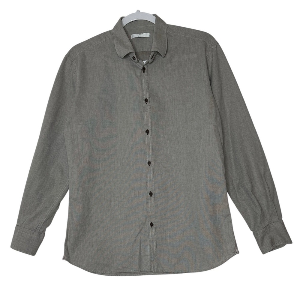 Aglini Shirt Womens Size 41 Button Front Long Sleeve Collared Cotton Designer